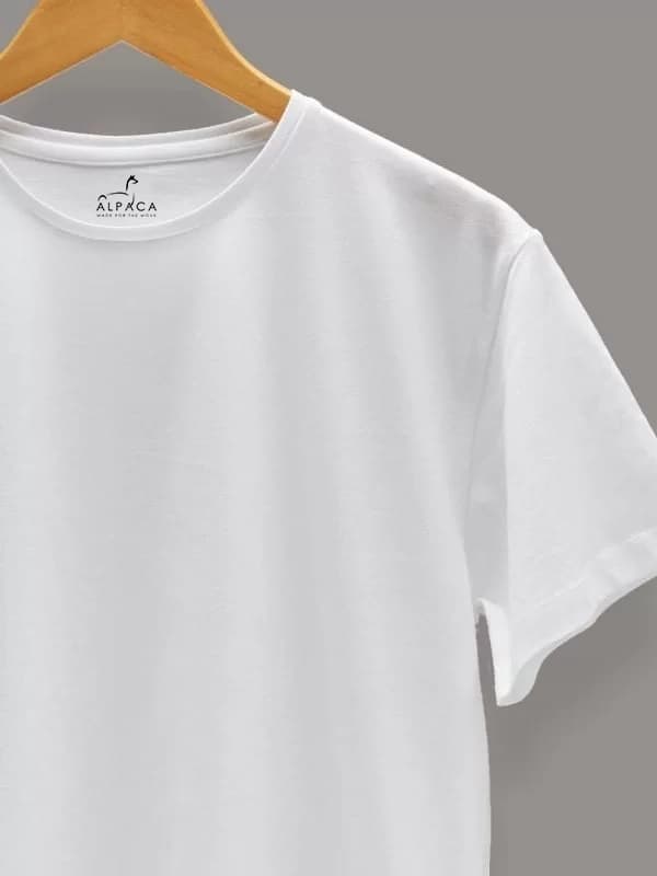 Plain White T-shirt for Mens view 2